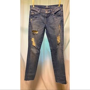 7 For All Mankind Roxanne Straight Jeans Sz 27